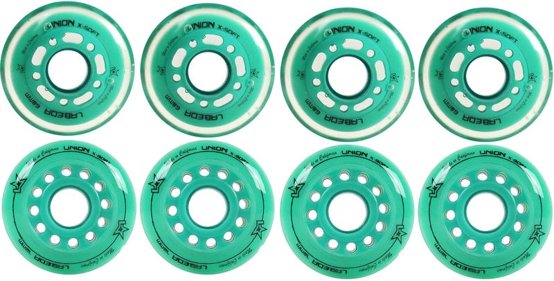 LABEDA Roller Hockey Wheels Union Premium Performance Inline Skate Wheel 8-Pack - Choose Size and Color - Image 1